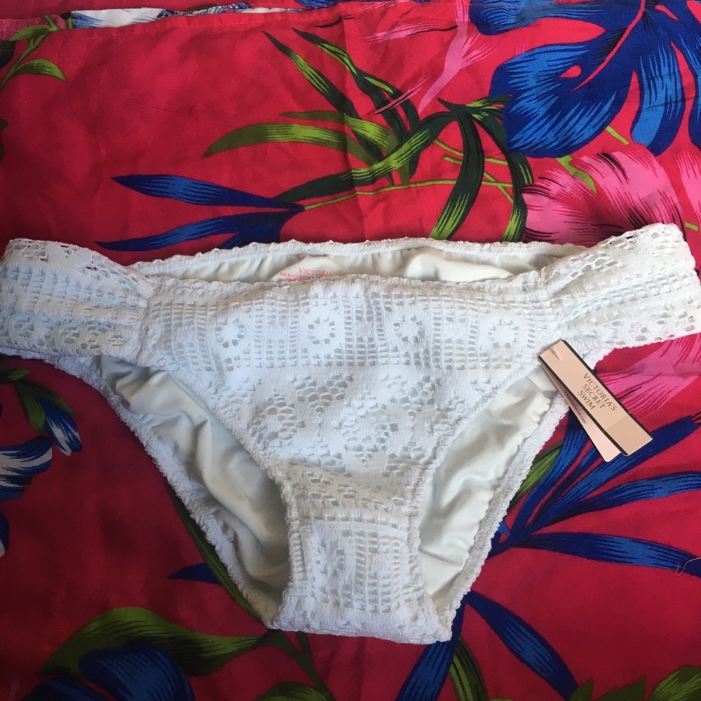 Victoria’s Secret swim bottoms.